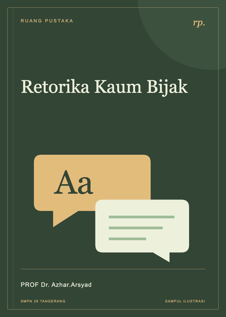 Sampul ilustrasi Retorika Kaum Bijak